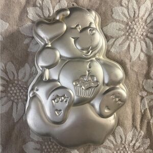 Wilton Care Bear Cake Pan - Silver Aluminum Mold